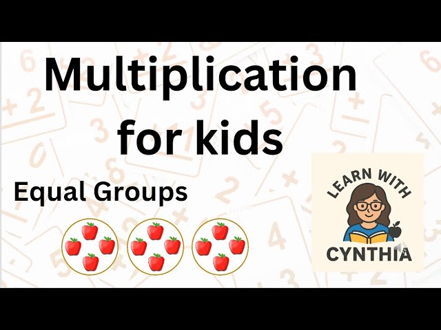Multiplication by Equal Groups | Easy steps for kids