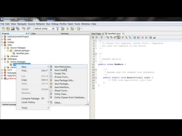 How to Define a Java Main Class in Netbeans : Computer Tips