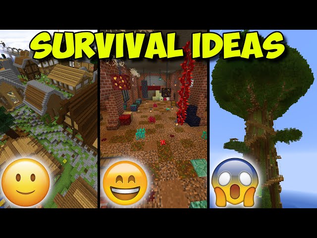 50+ NEW IDEAS For Your MINECRAFT SURVIVAL WORLD! - (Minecraft Inspiration)