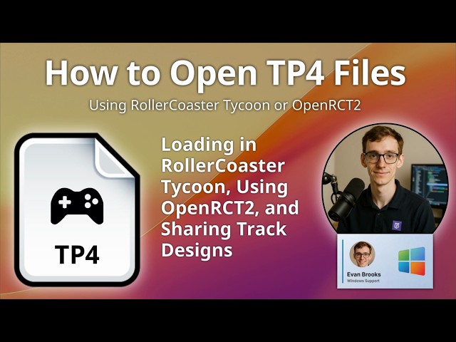 How to Open TP4 Files (RollerCoaster Tycoon Track Picture)