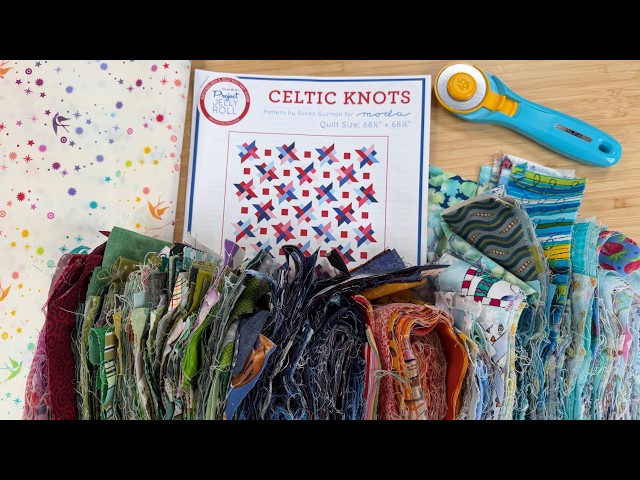 Celtic Knots – A Great Way Use Up 2 1/2" Strip Scraps! | 2026 National Sew a Jelly Roll Day Pattern