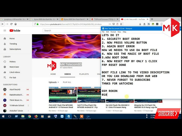 SYMPHONY V140 BOOT FILE V8.1.0 FOR CM2 & RESET FRP TESTED | Android Flash Firmware