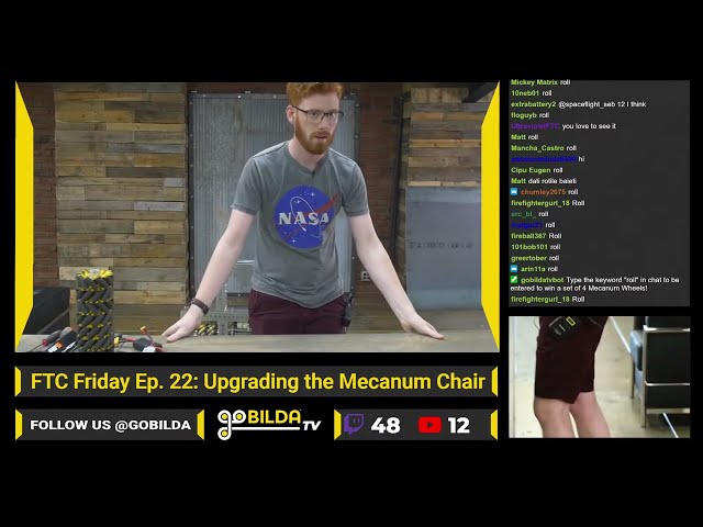 FTC Friday Episode 21:  Upgrading the Mecanum Chair