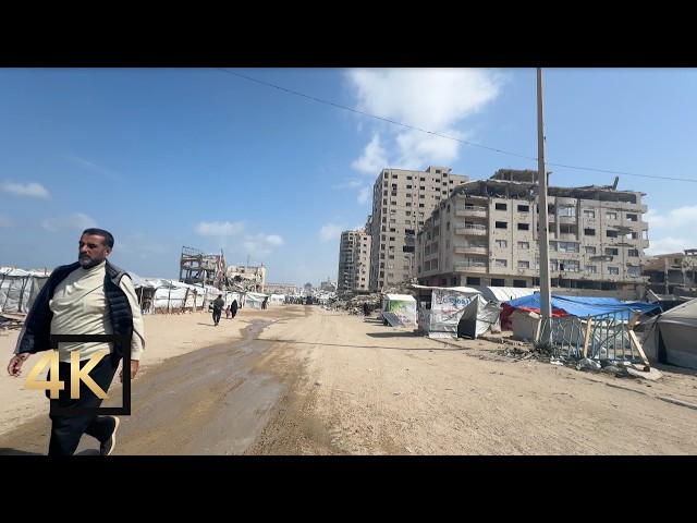 Gaza 🇵🇸 Nuevo recorrido a pie en Gaza, Palestina