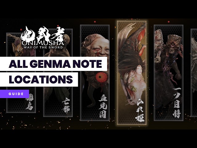 Onimusha Way of The Sword All Genma Note Locations (Genma-ologist Trophy Guide)