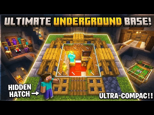 Ultimate Underground Base Tutorial 🔥 Minecraft Survival Base