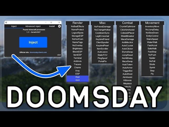 DOOMSDAY: The Best Minecraft Injection Hack Client