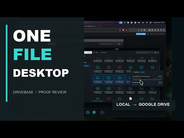 Drivebase: One Desktop for Google Drive, S3 & Local Files