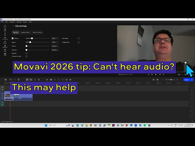 Movavi 2026 tip: Can't hear audio? This may help