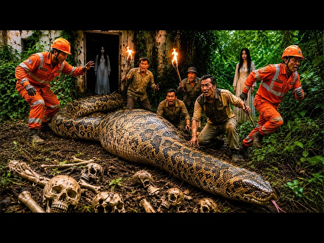 Time Lapse 72 Hours: Giant Python Found Among Human Bones at an Abandoned House!