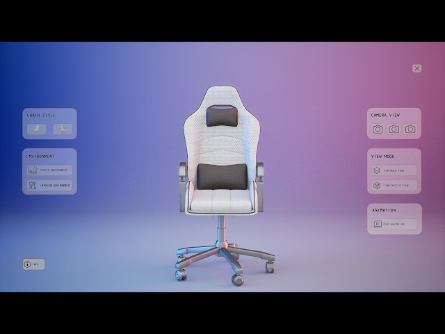 Gaming Chair Interactive Visualization | Fast Forward Development Process | Unreal Engine
