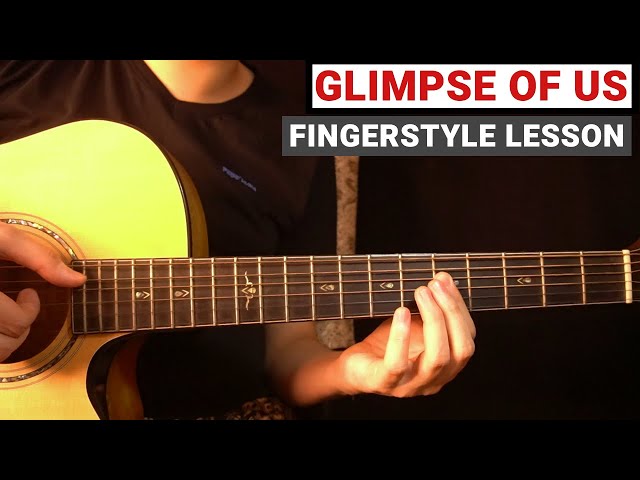 Joji - Glimpse of Us | Fingerstyle Guitar Lesson (Tutorial) How to Play