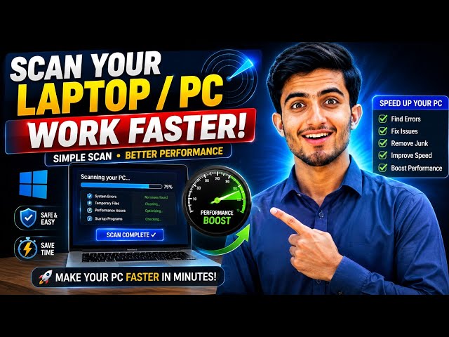 Is Your Laptop Slow? 😱 Scan Your PC & Make It Faster in Minutes!