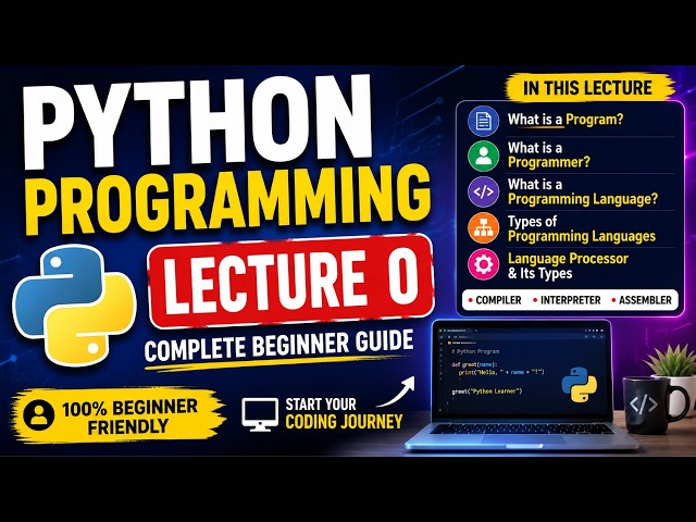 Computer Science Python|| Lecture -0 ||Programming Basics for Beginners#python
