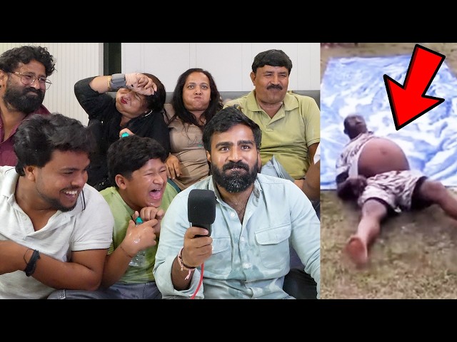 Try not to laugh challenge with family