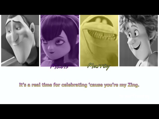 Hotel Transylvania 2 Cast - The Zing Song (My Zing) LYRICS | Color Coded Lyrics