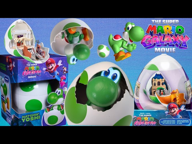 WE HATCHED A YOSHI! 🦖 NEW Super Mario Galaxy Movie Interactive Toys Unboxing 🌌