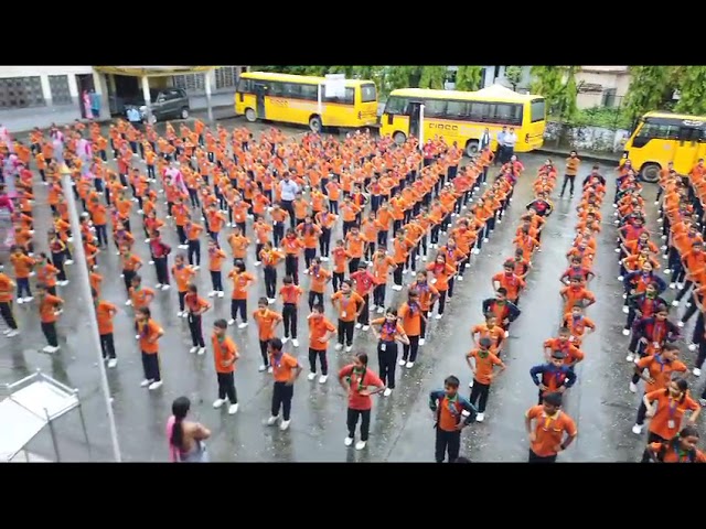 Morning Assembly of Florida International Boarding Secondary School (FIBSS), Mahendranagar, Nepal