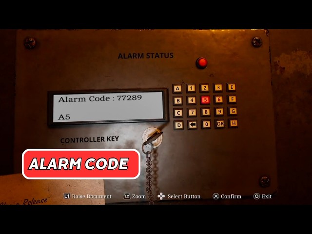Alarm Code Solution | How to Stop Alarm in Silent Hill Townfall