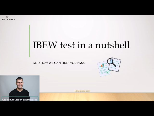 IBEW Aptitude Test Beginner's Guide