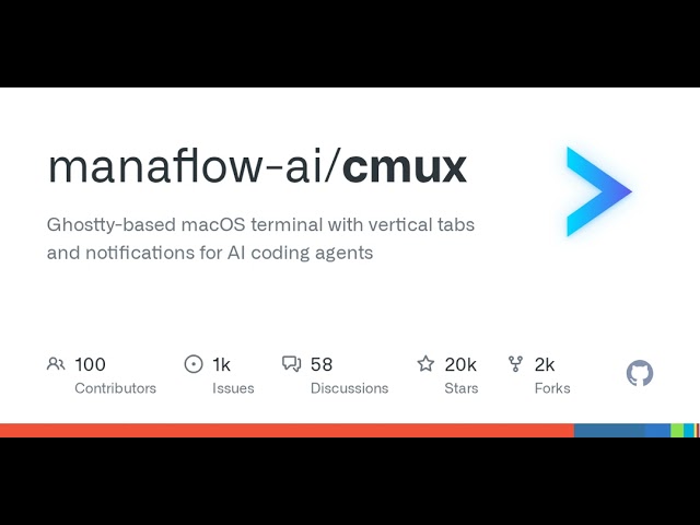 GitHub - manaflow-ai/cmux: Ghostty-based macOS terminal with vertical tabs and notifications for ...