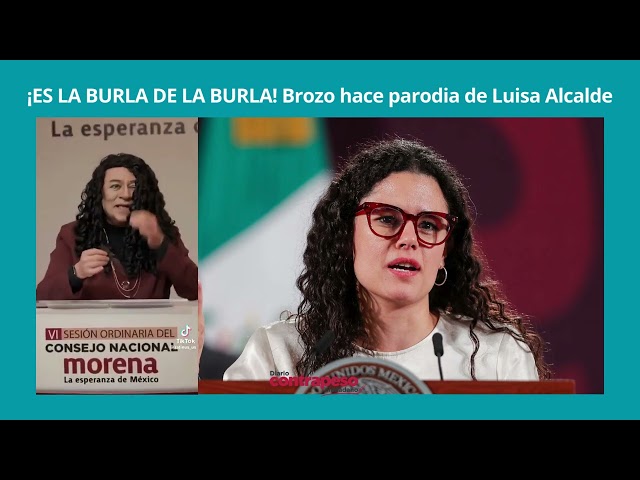 Brozo makes a parody of Luisa Alcalde