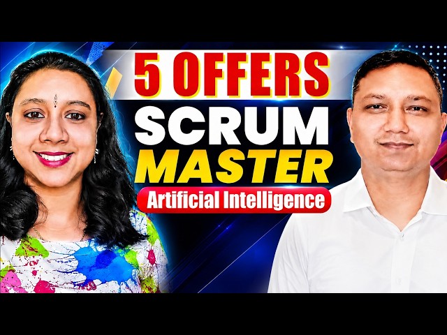 5 offers🔴40+ AI  Scrum Master Interview Questions And Answers ⭐ AGILE PROJECT MANAGER INTERVIEW