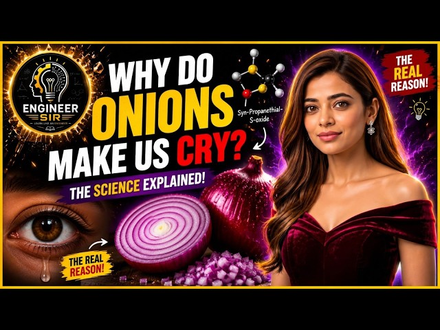 Why Do Onions Make Us Cry? 🧅 | The Science Explained in 5 Minutes | Engineer Sir #onions  #whydowe
