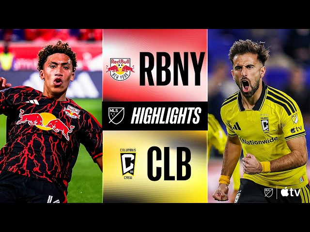 Red Bull New York vs. Columbus Crew | Full Match Highlights | YOUNGEST HAT TRICK in MLS History!!
