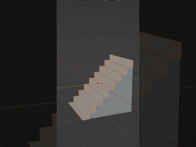Forma Más Rápida De Hacer Una Escalera en Blender! #tutorial #blender3d #blender #design