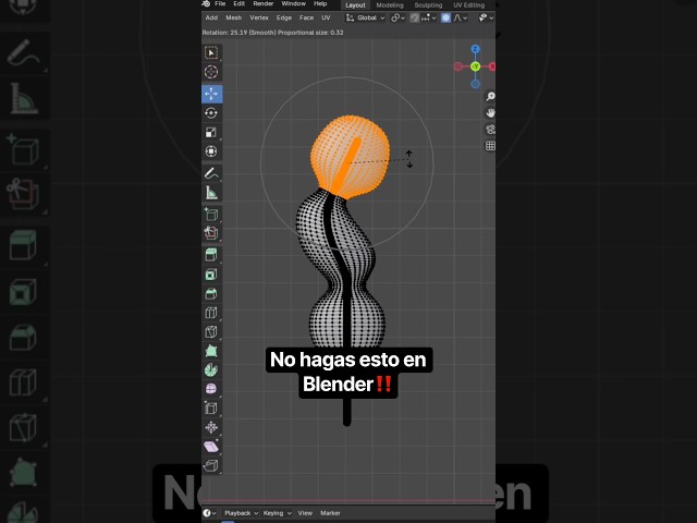 If you're going to deform geometry, don't do this | #blender #3d #tutorial