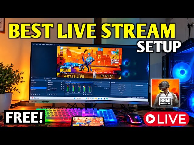 Best Live Stream Setup 🔥 | FREE Streaming Without Capture Card | OBS Gaming Setup