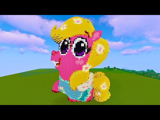 Peg 3D Art Build in Minecraft