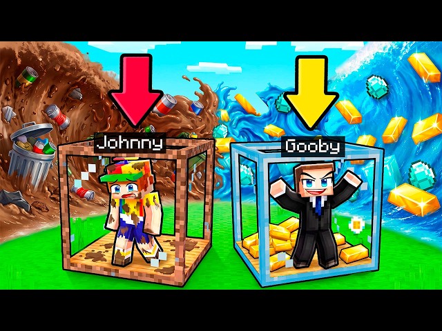 POOR VS RICH TSUNAMI vs Doomsday Bunker in Minecraft!