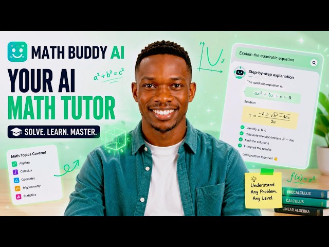 Math Buddy AI Review Use AI to Explain Quadratics, Equations & Difficult Maths Concepts 🔢 EP #561