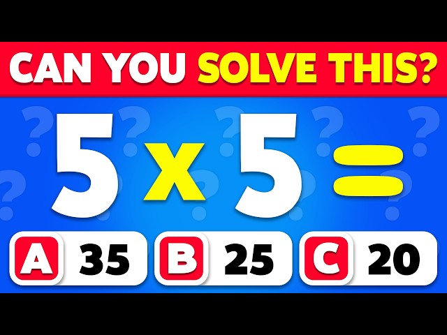 Can You Pass This Maths Quiz? ➗🤓 | 60 Mental Math Levels