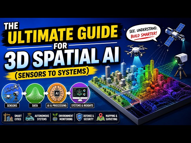 The Ultimate Guide for 3D Spatial AI | From LiDAR to AI Agents | Sensors to Systems | Tech Edge AI