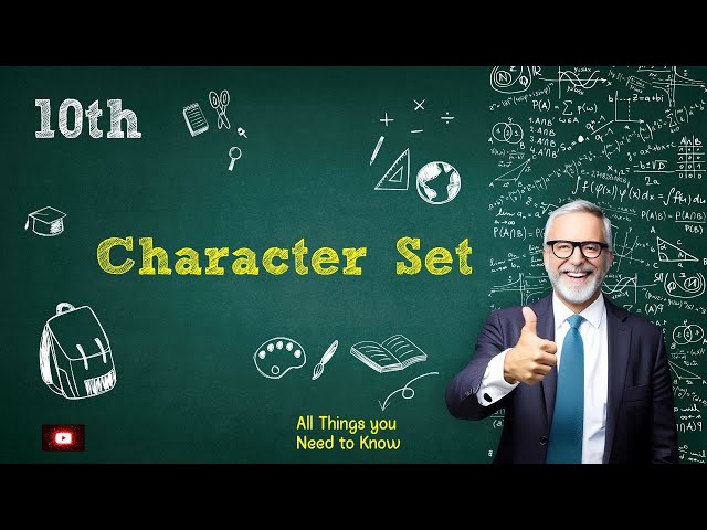 Character Set in C Programming Language | Chapter 1 | 10th Computer | New Book
