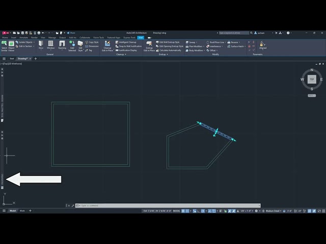 How to Create and Edit Walls in AutoCAD Architecture | Wall Tool Tutorial