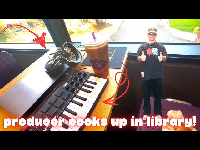 BEGINNER PRODUCER Makes Beats in SCHOOL LIBRARY!