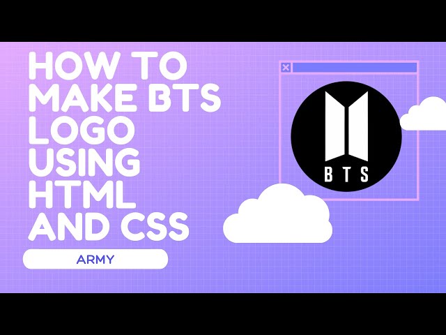 How to make BTS Logo using HTML and CSS