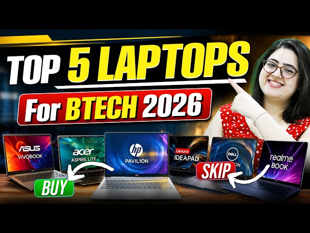 💻 Best Laptop for BTech Students 2026 | Top 5 Laptops for Engineering Students #btechlaptop