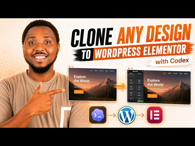 Clone Any Design or Website into WordPress Elementor with Codex — No MCP!