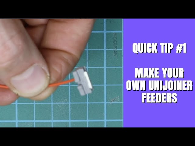 QUICK TIP #1: Make your own KATO Unitrack Unijoiner Feeders