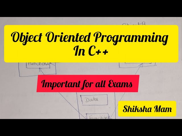 Object Oriented Programming in c++ #shikshacs #computerscience