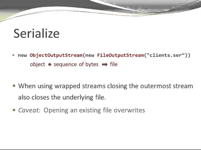 Serialization 1 - Introduction