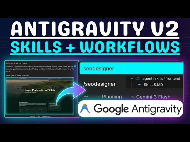 Google AntiGravity Just Got a HUGE Upgrade (Workflows + Skills)