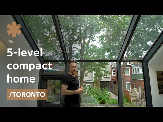 Alleyway home in Toronto makes room splitting into 5 levels