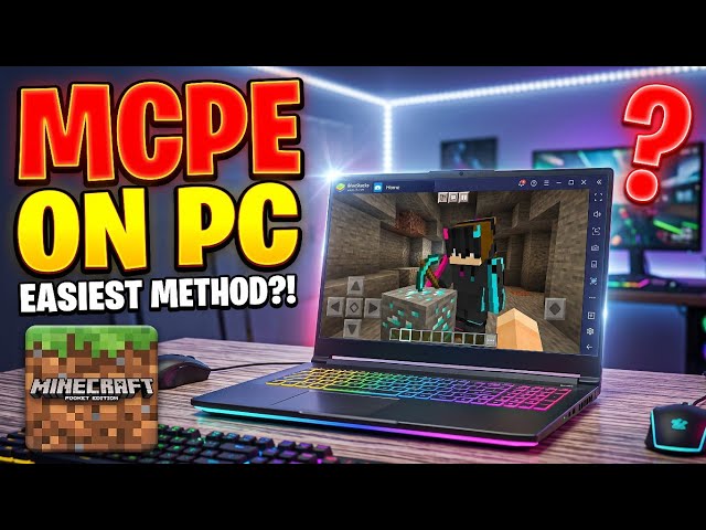 Playing Minecraft PE On PC Using BlueStacks #mcpe #emulator