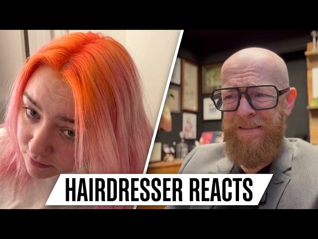 Blonde to Ginger Hair FAIL & Pink Ombre Disaster I Hairdresser Reacts
